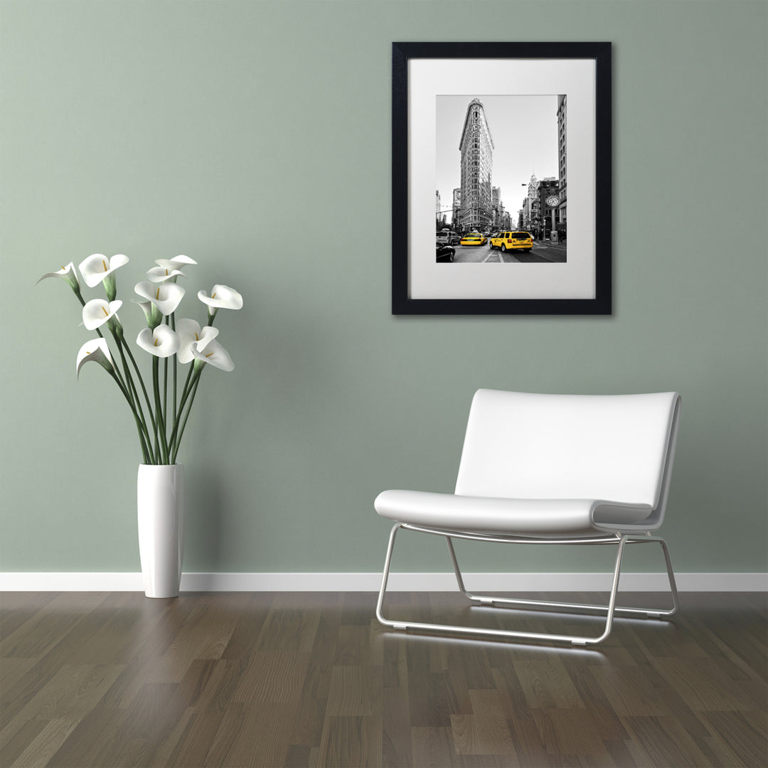 Philippe Hugonnard Flatiron Building NYC Black Wooden Framed Art 18 x 22 Inches Image 2