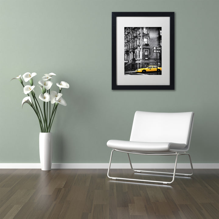 Philippe Hugonnard NYC Yellow Cab Black Wooden Framed Art 18 x 22 Inches Image 2