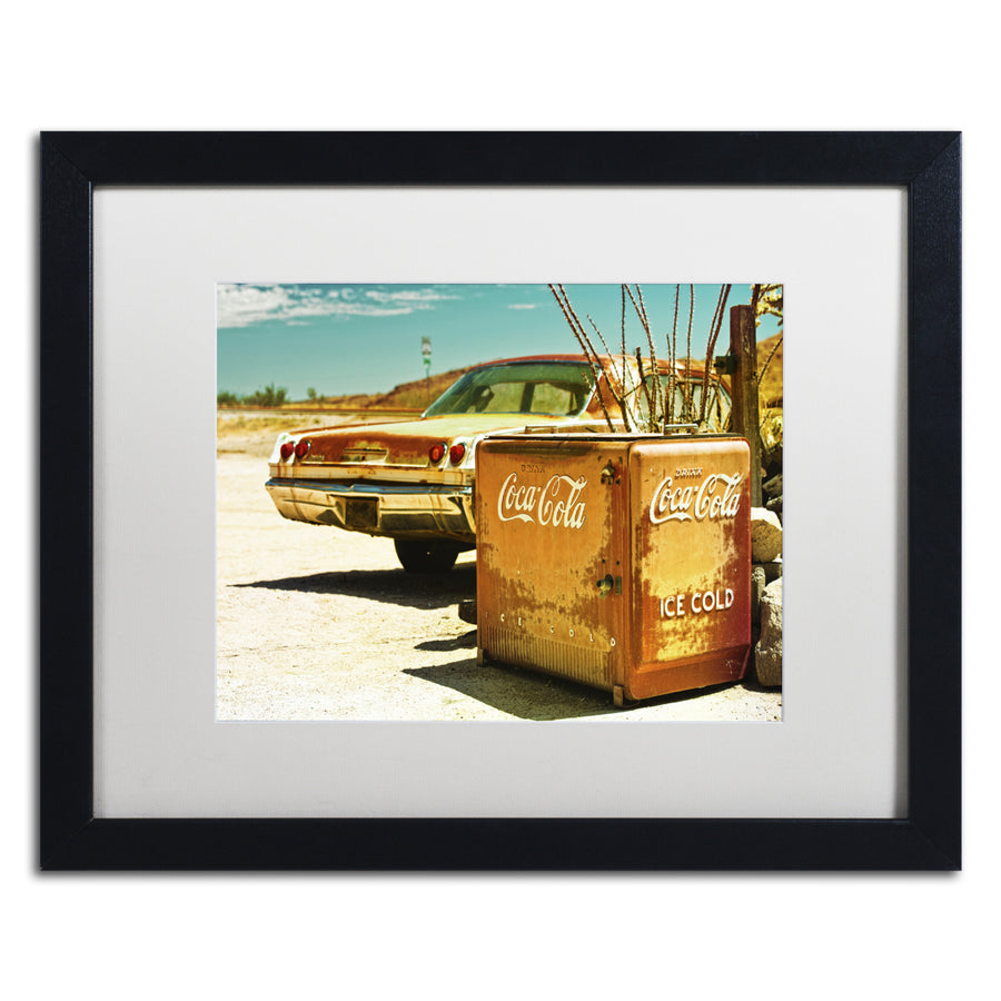 Philippe Hugonnard Desert Mirage Black Wooden Framed Art 18 x 22 Inches Image 1