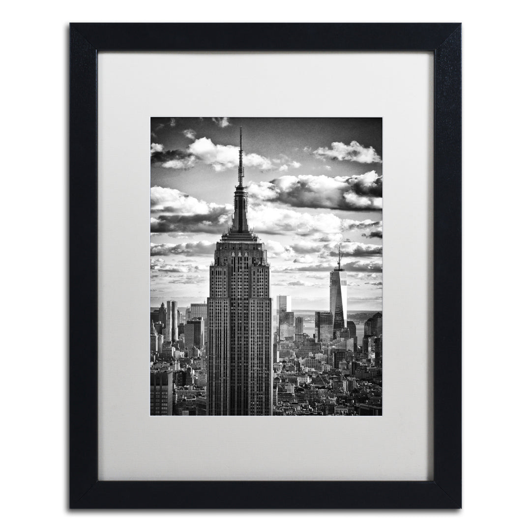 Philippe Hugonnard  York Skyscrapers Black Wooden Framed Art 18 x 22 Inches Image 1