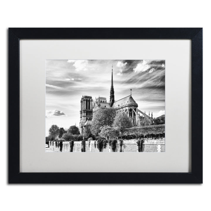 Philippe Hugonnard Notre Dame Cathedral Paris Black Wooden Framed Art 18 x 22 Inches Image 1