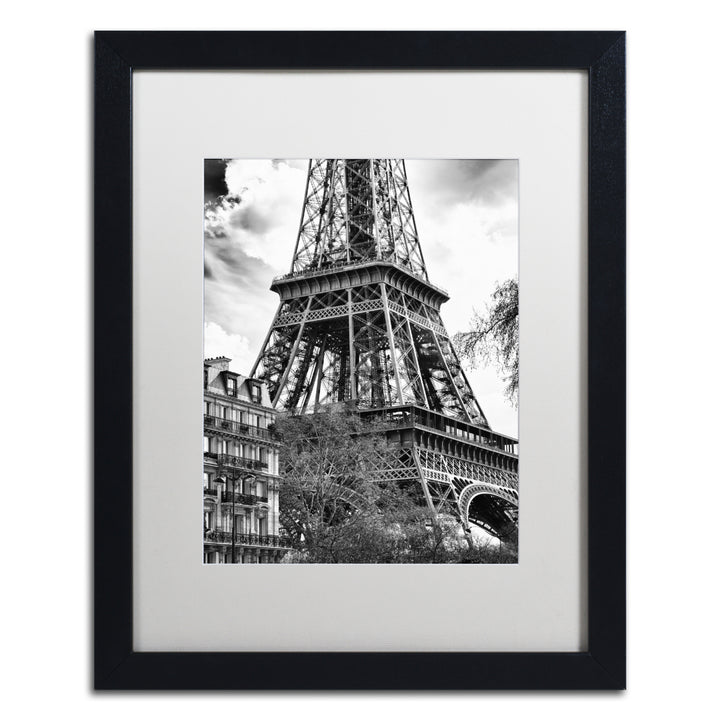 Philippe Hugonnard Eiffel Tower Paris II Black Wooden Framed Art 18 x 22 Inches Image 1