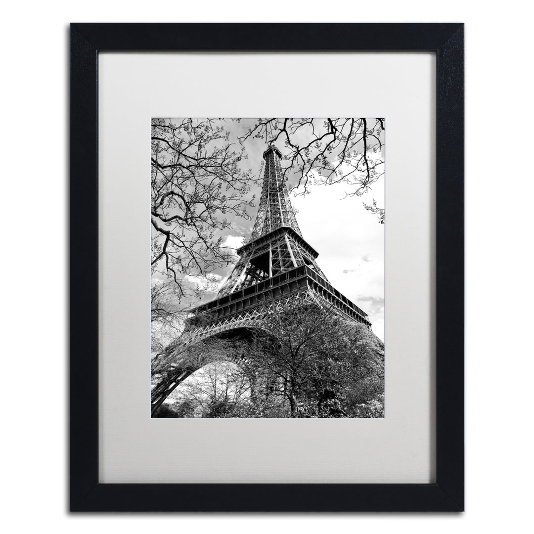 Philippe Hugonnard Eiffel Tower 2 Black Wooden Framed Art 18 x 22 Inches Image 1