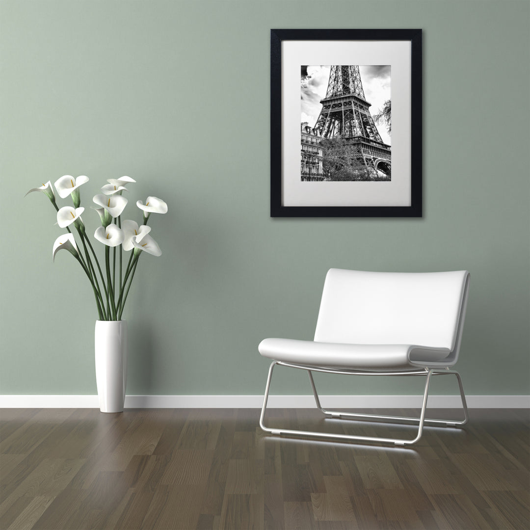 Philippe Hugonnard Eiffel Tower Paris II Black Wooden Framed Art 18 x 22 Inches Image 2