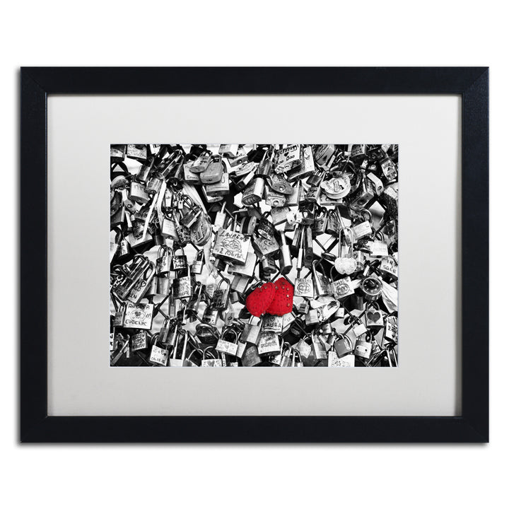 Philippe Hugonnard Love Locks Black Wooden Framed Art 18 x 22 Inches Image 1