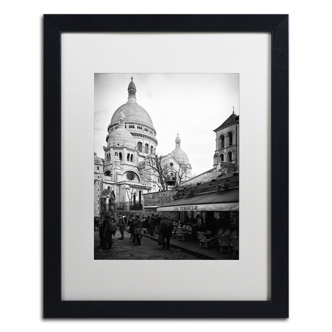Philippe Hugonnard Sacre-Coeur de Montmartre Black Wooden Framed Art 18 x 22 Inches Image 1