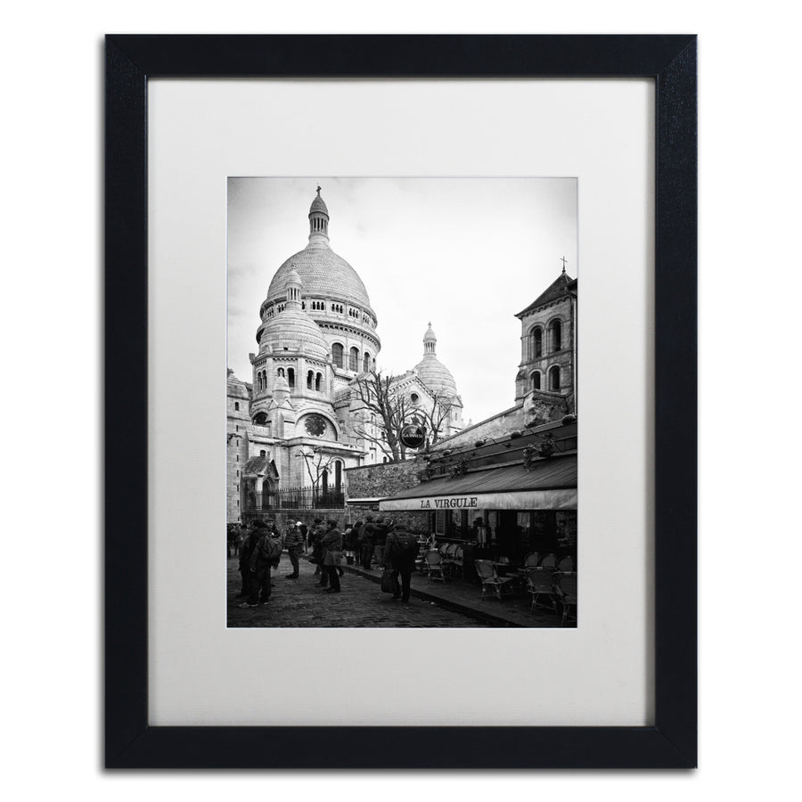 Philippe Hugonnard Sacre-Coeur de Montmartre Black Wooden Framed Art 18 x 22 Inches Image 1