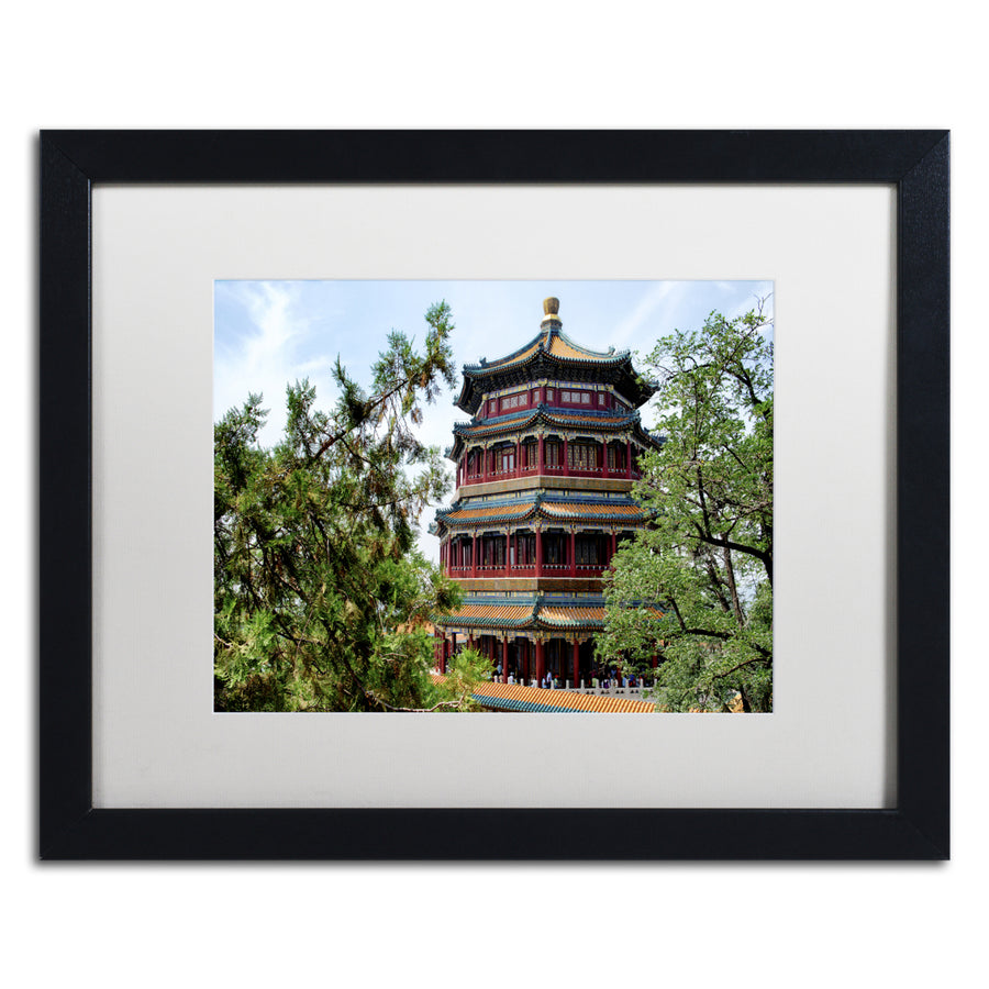 Philippe Hugonnard Summer Palace Black Wooden Framed Art 18 x 22 Inches Image 1