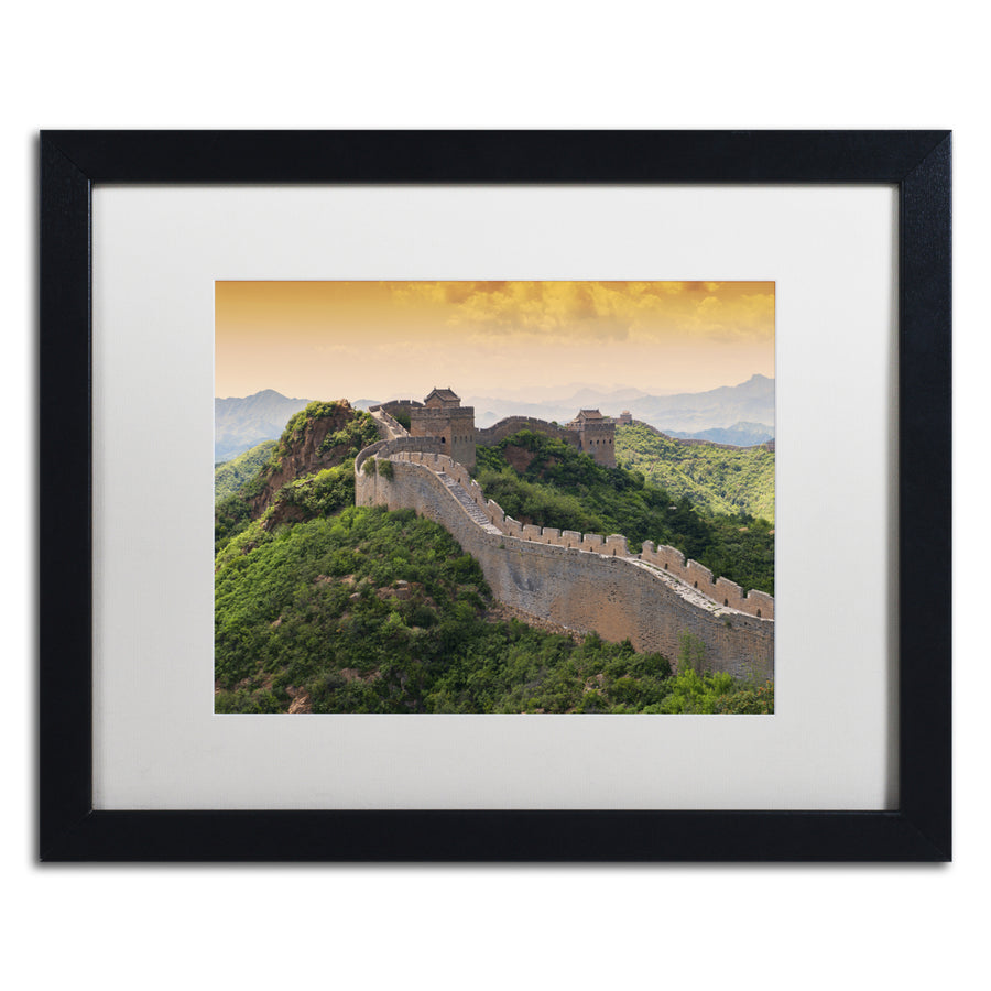 Philippe Hugonnard Great Wall XX Black Wooden Framed Art 18 x 22 Inches Image 1