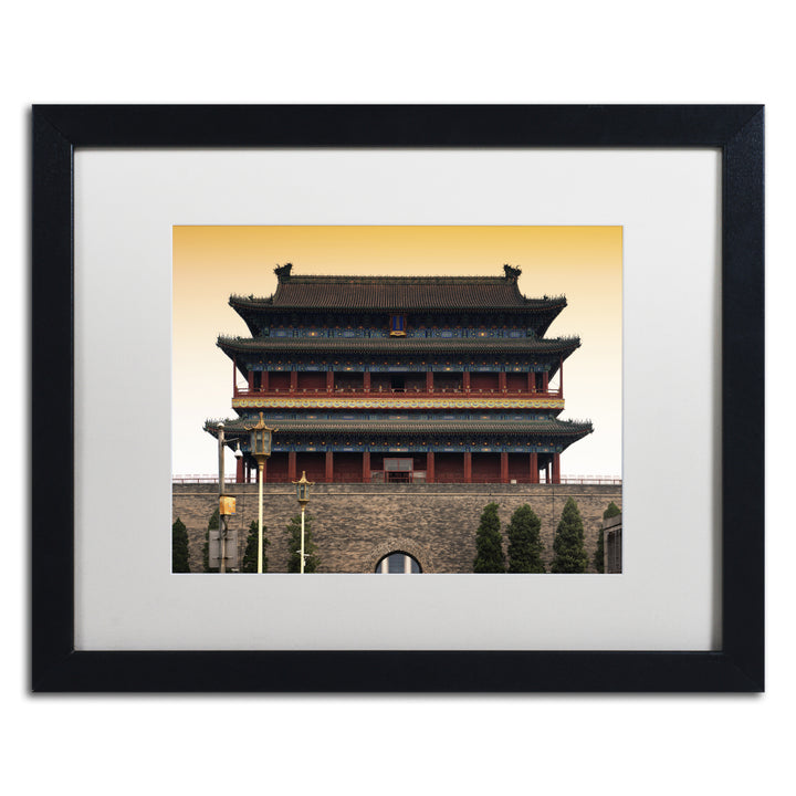 Philippe Hugonnard Qianmen Black Wooden Framed Art 18 x 22 Inches Image 1