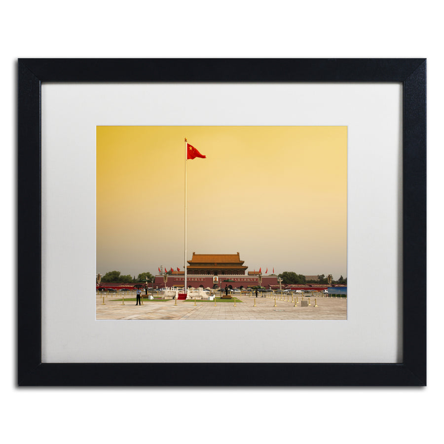 Philippe Hugonnard Tiananmen Black Wooden Framed Art 18 x 22 Inches Image 1