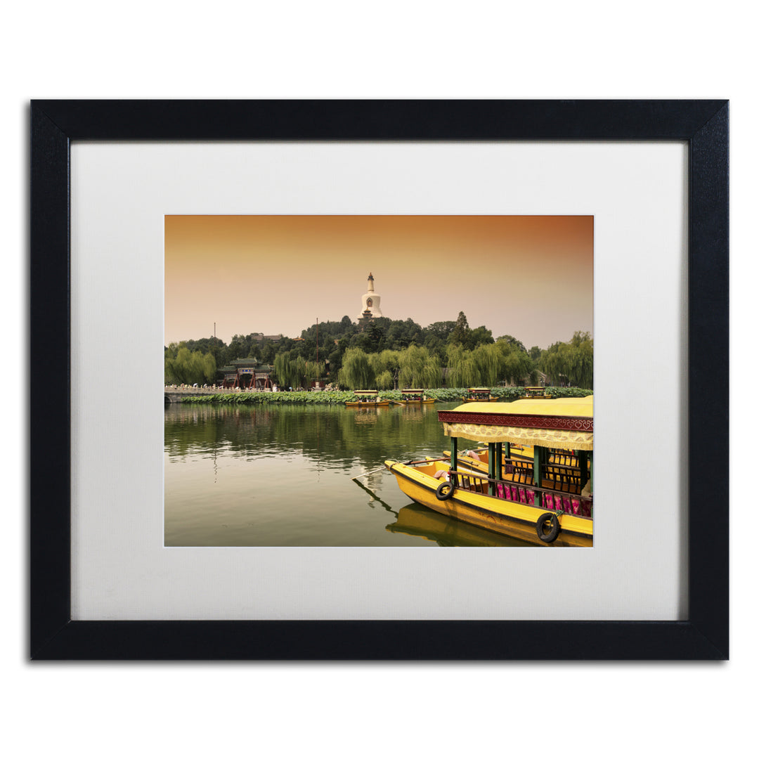 Philippe Hugonnard Beihai Park Black Wooden Framed Art 18 x 22 Inches Image 1