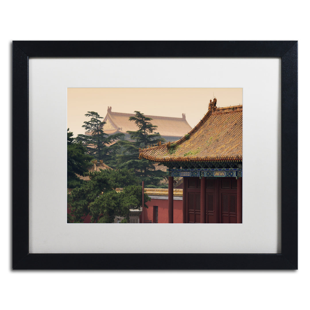 Philippe Hugonnard Ming Dynasty Black Wooden Framed Art 18 x 22 Inches Image 1