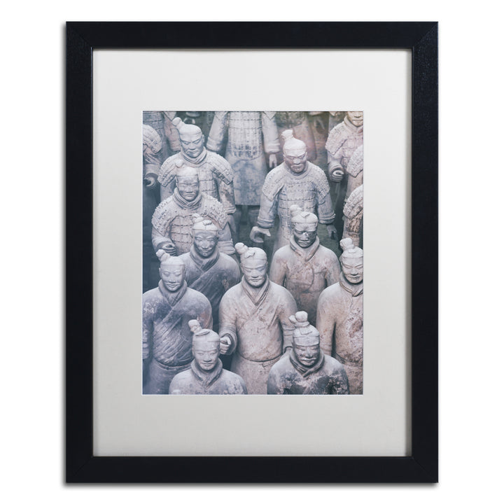 Philippe Hugonnard Terracotta Army X Black Wooden Framed Art 18 x 22 Inches Image 1