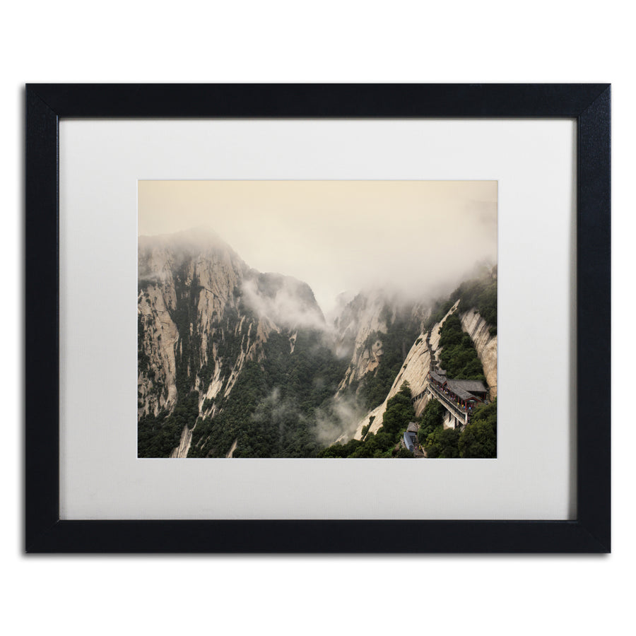 Philippe Hugonnard Mt Huashan I Black Wooden Framed Art 18 x 22 Inches Image 1