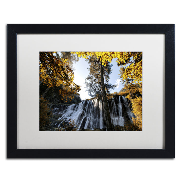 Philippe Hugonnard Waterfalls Black Wooden Framed Art 18 x 22 Inches Image 1