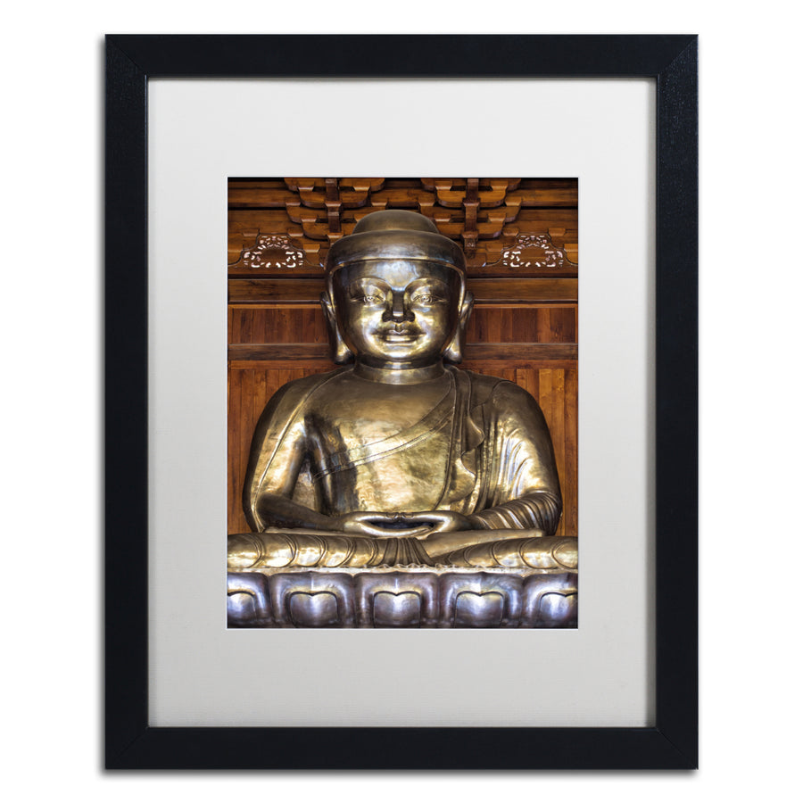 Philippe Hugonnard Buddha Black Wooden Framed Art 18 x 22 Inches Image 1