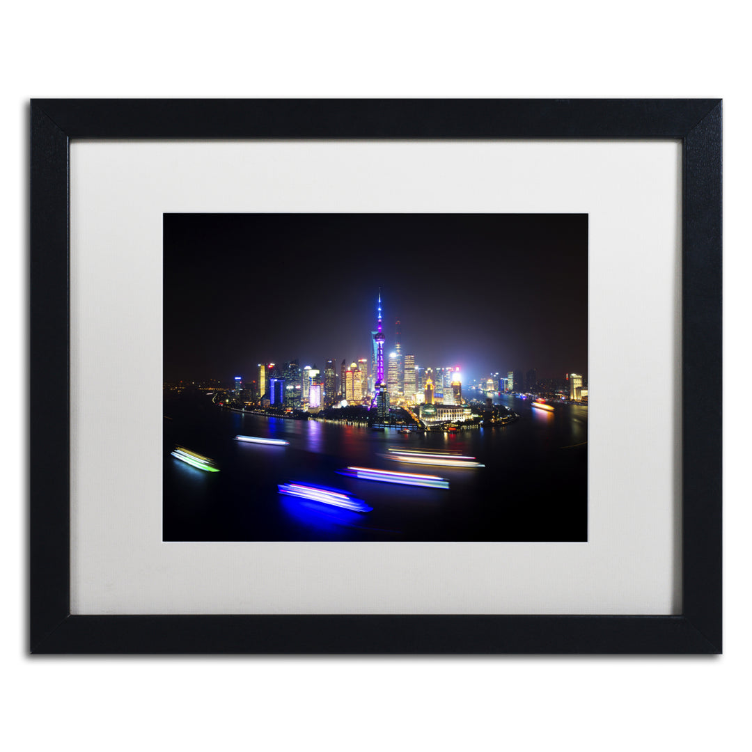 Philippe Hugonnard City Skyline Black Wooden Framed Art 18 x 22 Inches Image 1