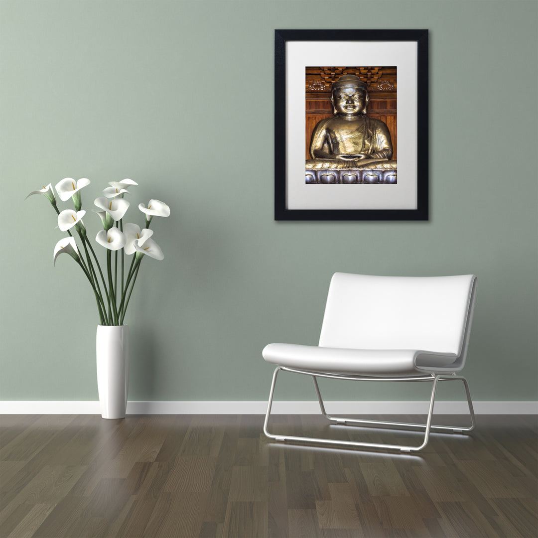 Philippe Hugonnard Buddha Black Wooden Framed Art 18 x 22 Inches Image 2