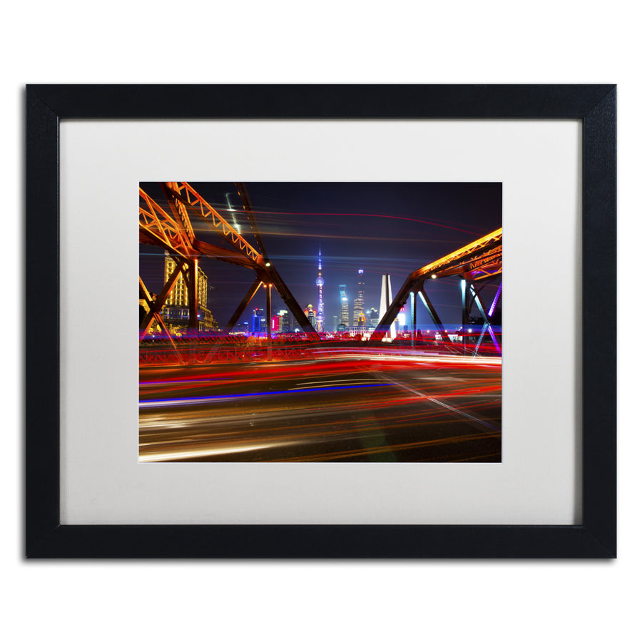 Philippe Hugonnard Light Bridge Black Wooden Framed Art 18 x 22 Inches Image 1