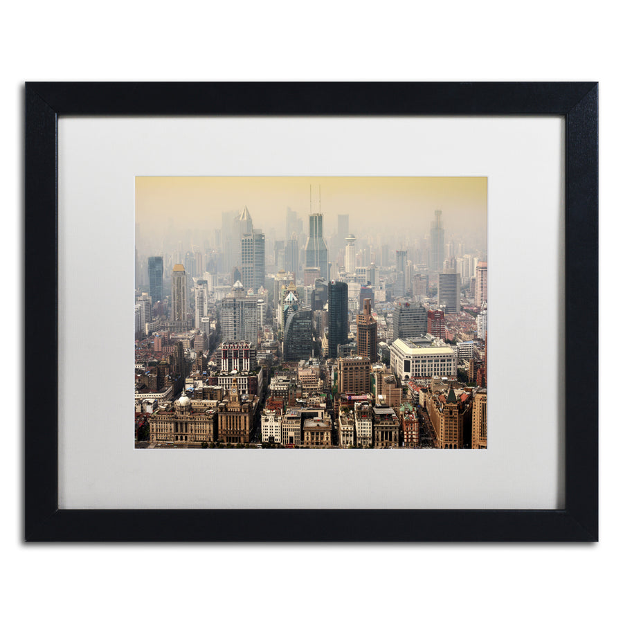 Philippe Hugonnard Shanghai Tower Black Wooden Framed Art 18 x 22 Inches Image 1
