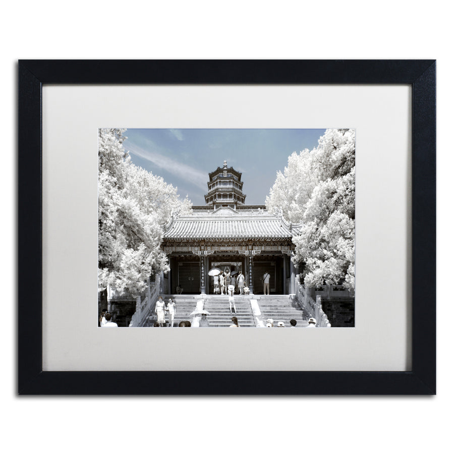 Philippe Hugonnard White Palace I Black Wooden Framed Art 18 x 22 Inches Image 1