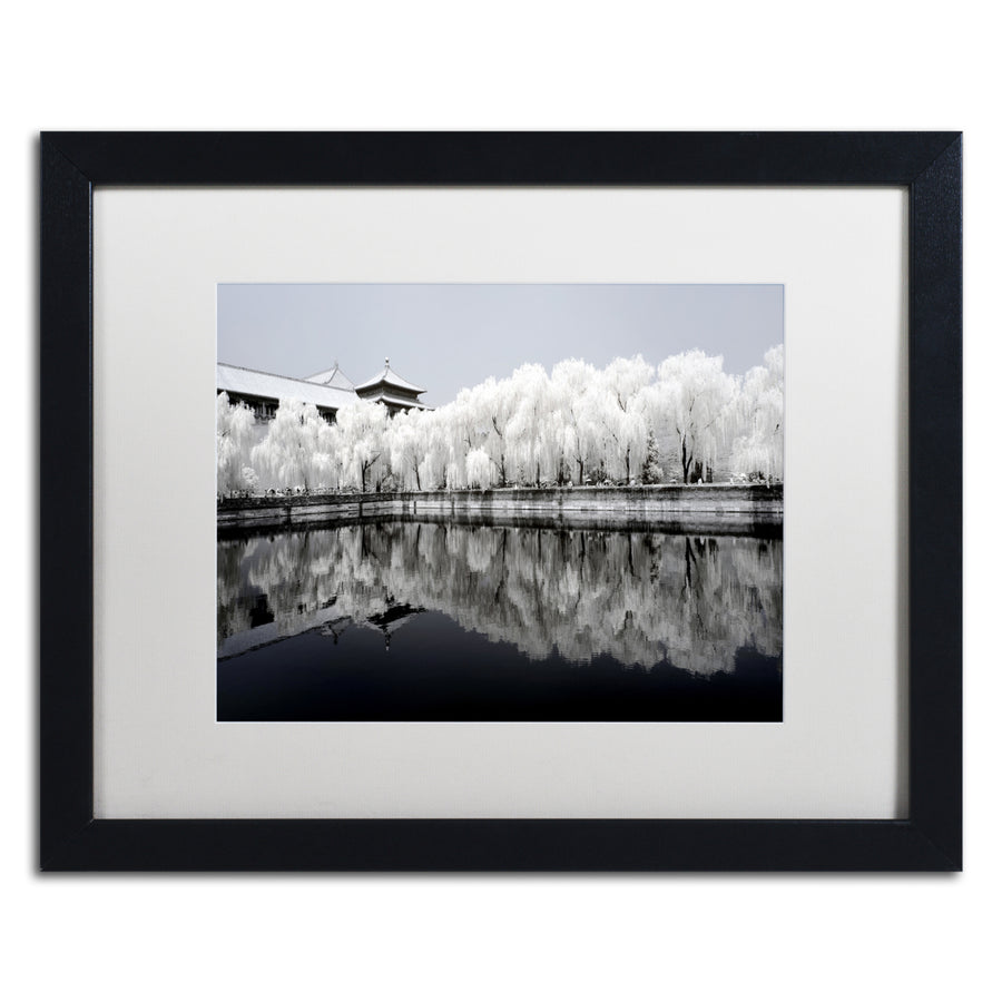 Philippe Hugonnard White Reflet Black Wooden Framed Art 18 x 22 Inches Image 1