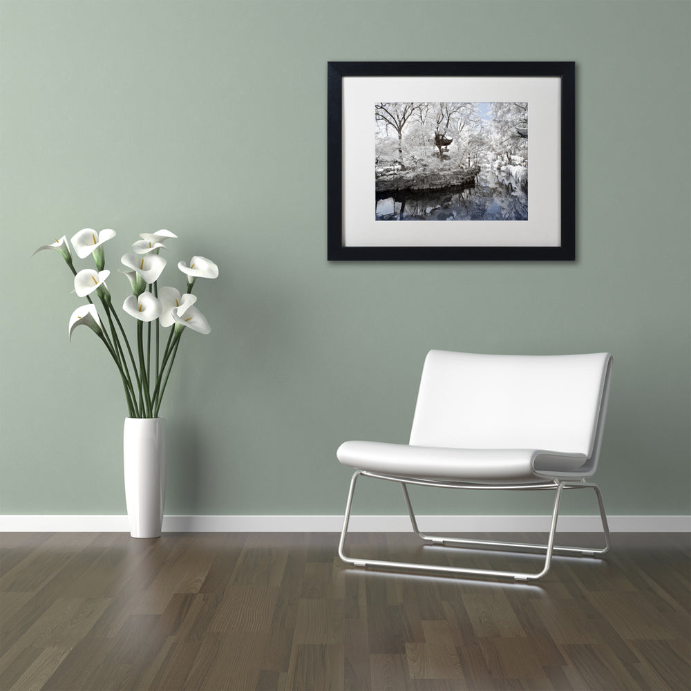 Philippe Hugonnard White Serenity Black Wooden Framed Art 18 x 22 Inches Image 2