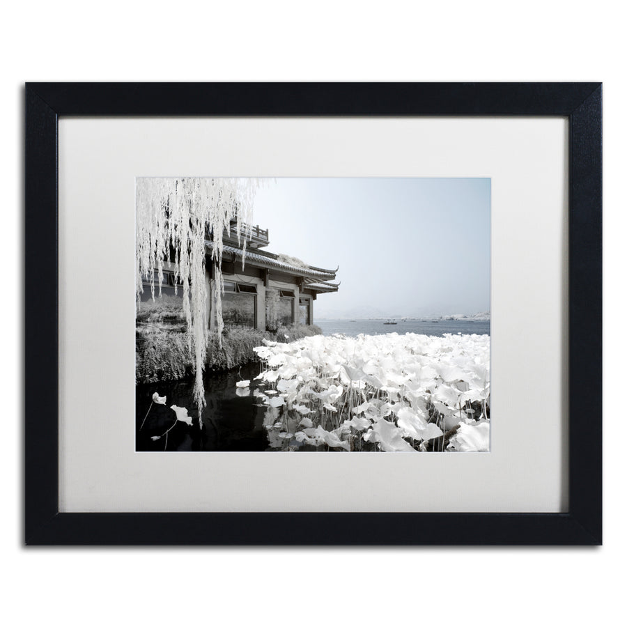 Philippe Hugonnard White Winter Black Wooden Framed Art 18 x 22 Inches Image 1
