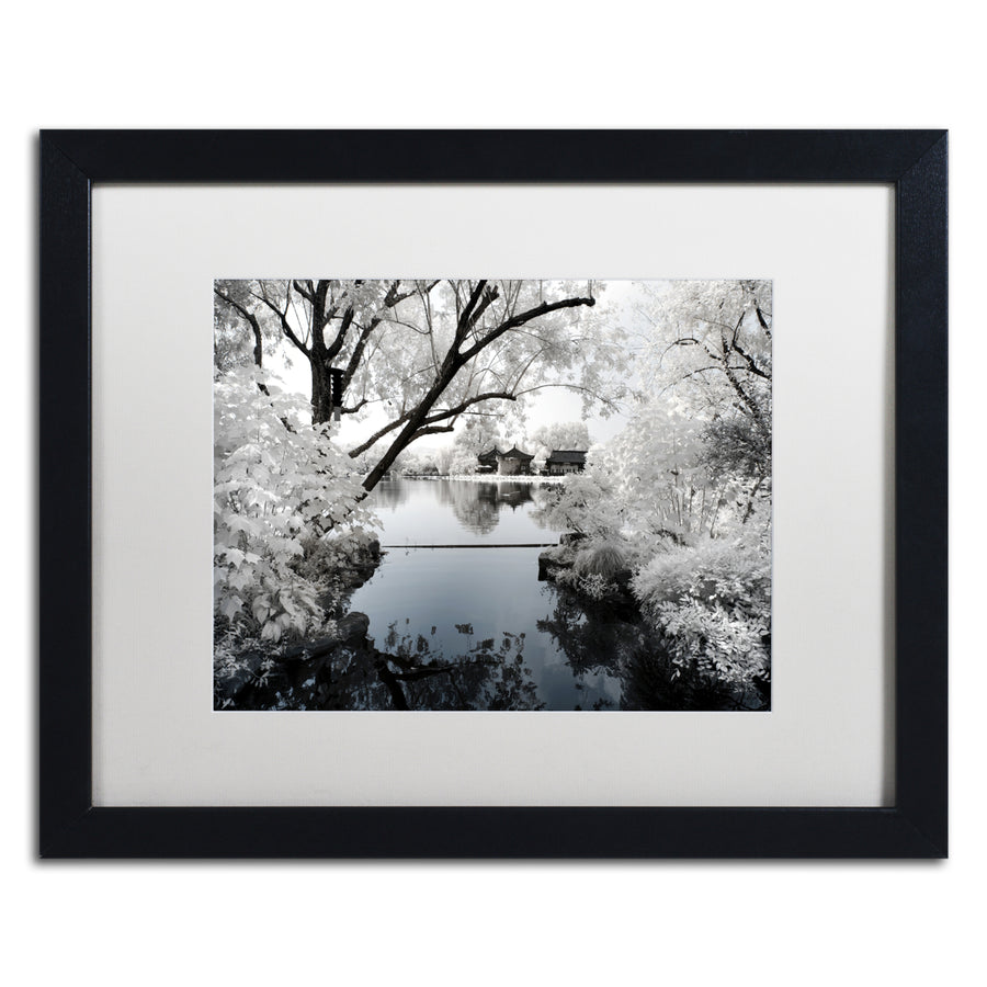 Philippe Hugonnard White Calm Black Wooden Framed Art 18 x 22 Inches Image 1