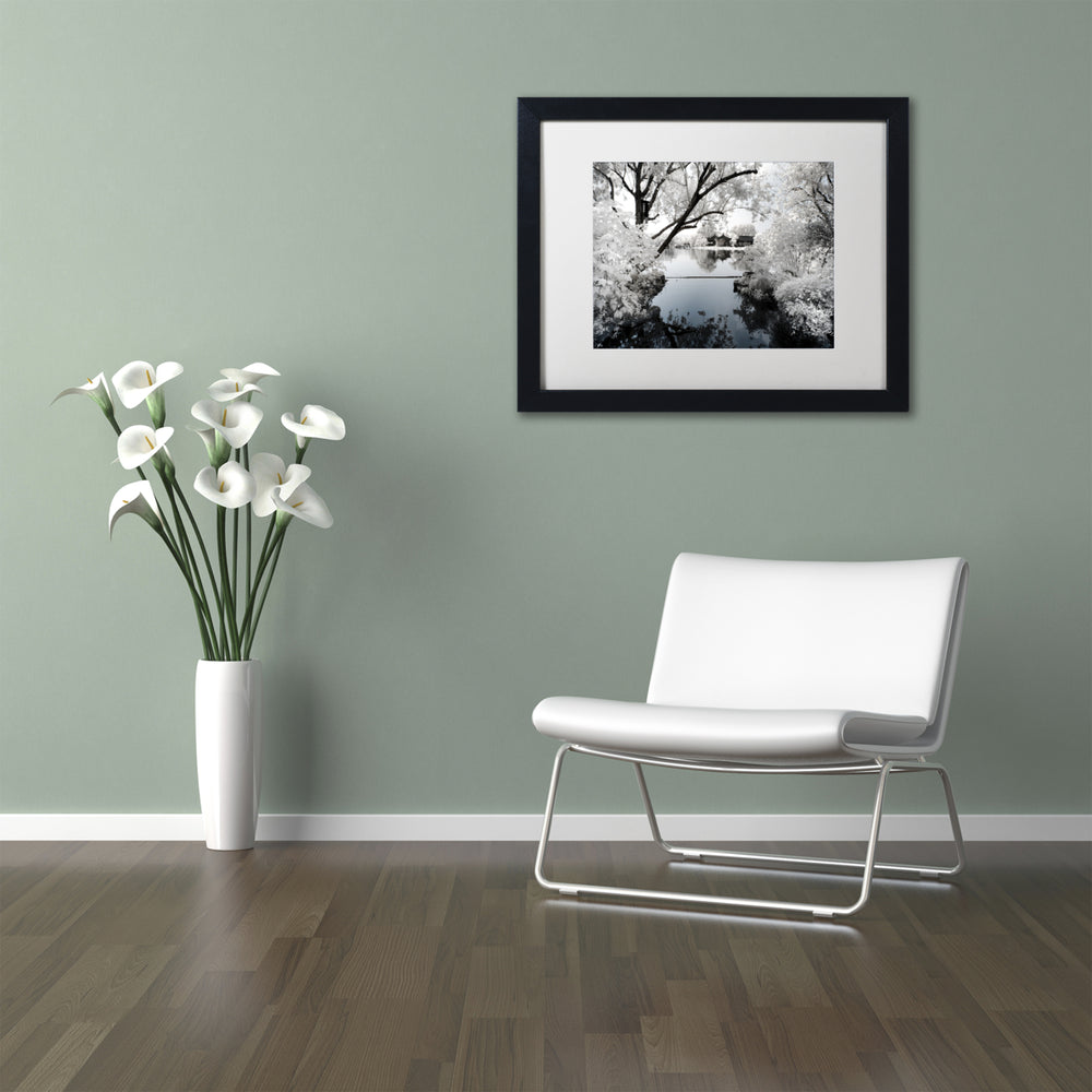 Philippe Hugonnard White Calm Black Wooden Framed Art 18 x 22 Inches Image 2