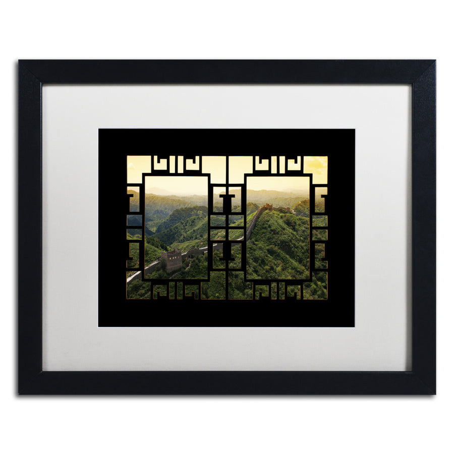 Philippe Hugonnard Window Wall I Black Wooden Framed Art 18 x 22 Inches Image 1