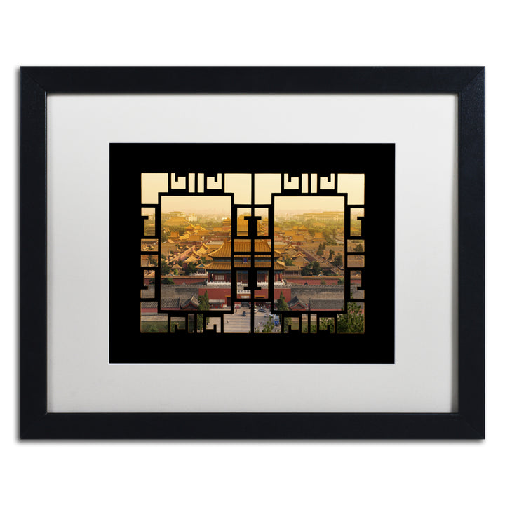 Philippe Hugonnard Rooftop View Black Wooden Framed Art 18 x 22 Inches Image 1