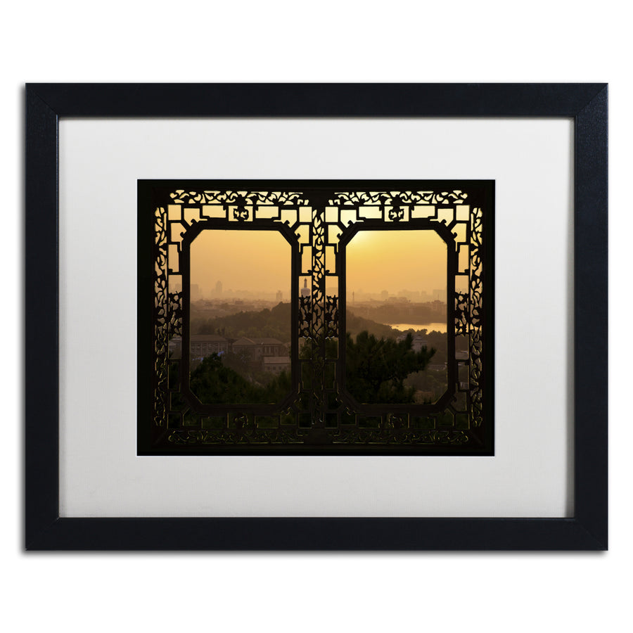 Philippe Hugonnard Sunset View Black Wooden Framed Art 18 x 22 Inches Image 1