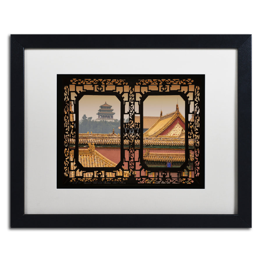 Philippe Hugonnard Rooftop View I Black Wooden Framed Art 18 x 22 Inches Image 1