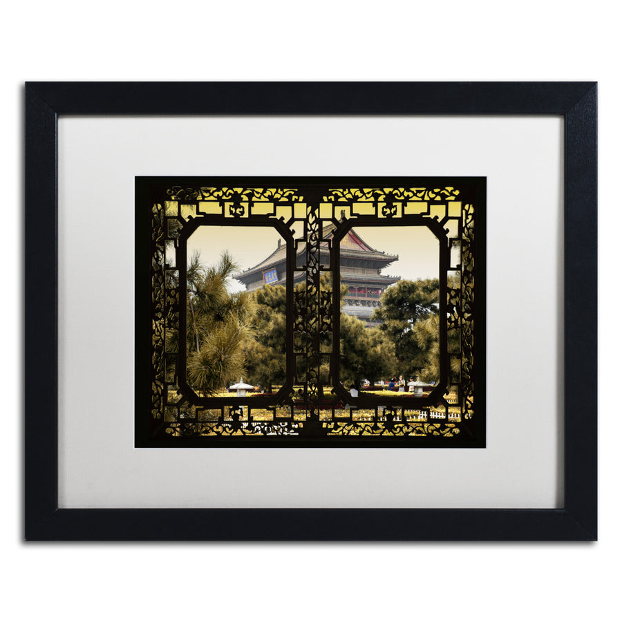 Philippe Hugonnard Garden View Black Wooden Framed Art 18 x 22 Inches Image 1