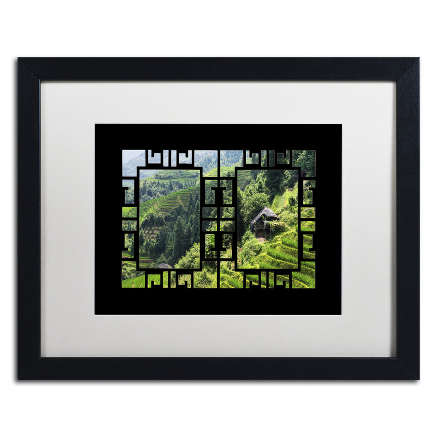 Philippe Hugonnard Rice View I Black Wooden Framed Art 18 x 22 Inches Image 1