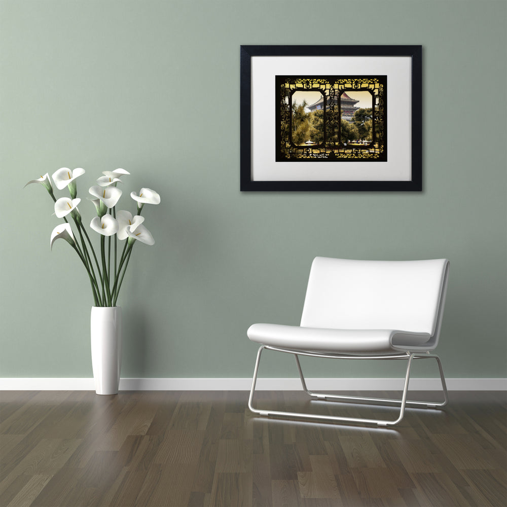 Philippe Hugonnard Garden View Black Wooden Framed Art 18 x 22 Inches Image 2