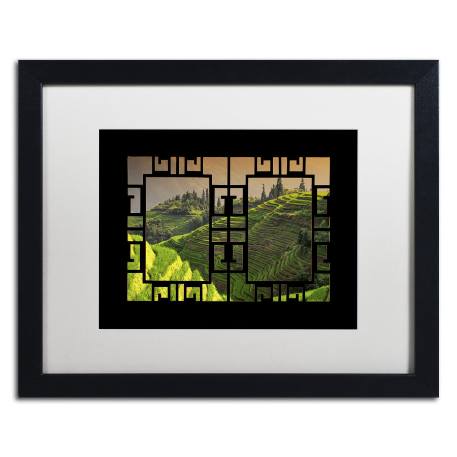 Philippe Hugonnard Rice View IV Black Wooden Framed Art 18 x 22 Inches Image 1