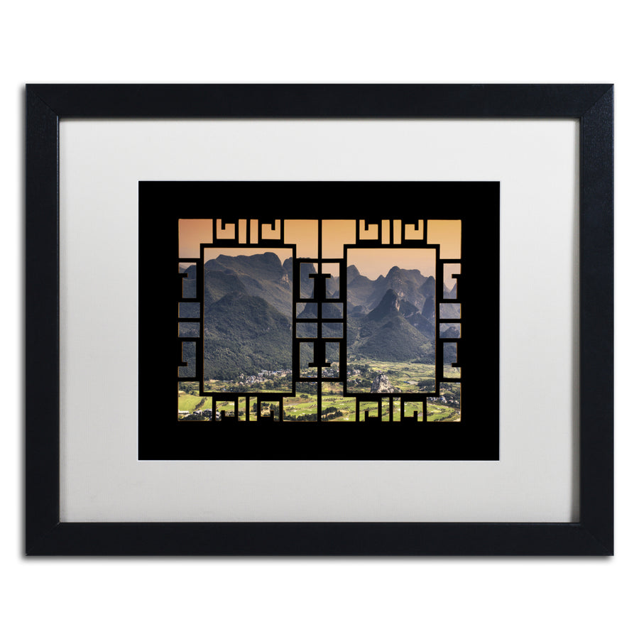 Philippe Hugonnard View Guilin Black Wooden Framed Art 18 x 22 Inches Image 1