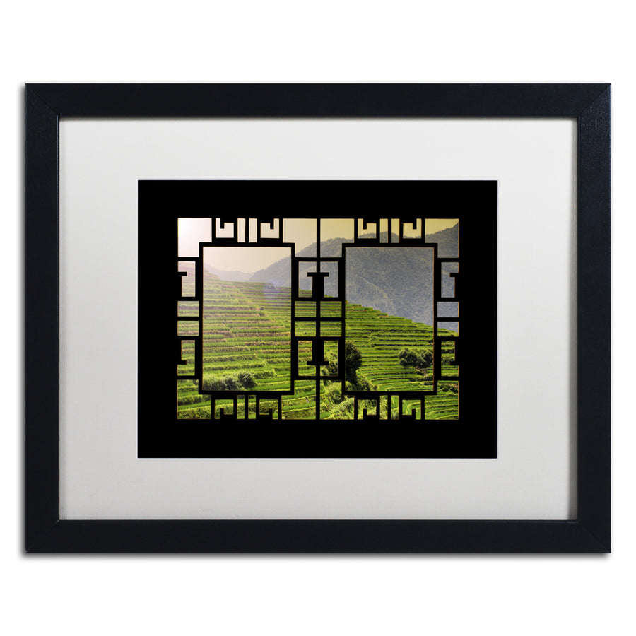 Philippe Hugonnard Rice View V Black Wooden Framed Art 18 x 22 Inches Image 1