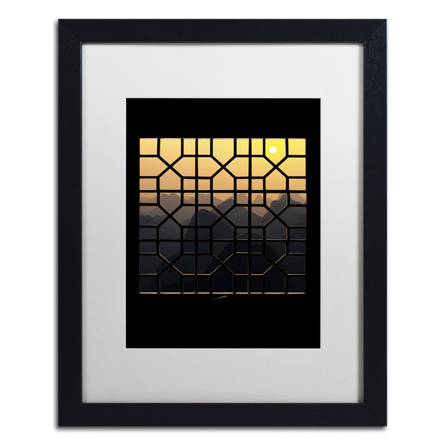 Philippe Hugonnard Sunset Hills Black Wooden Framed Art 18 x 22 Inches Image 1