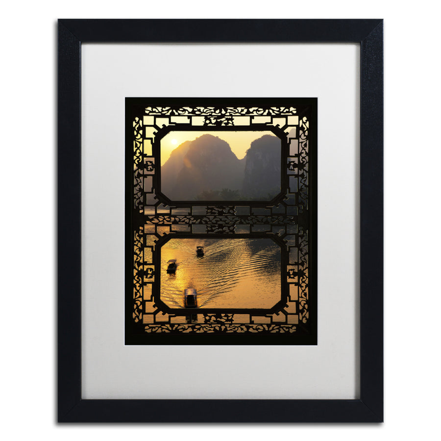 Philippe Hugonnard Sunrise View I Black Wooden Framed Art 18 x 22 Inches Image 1