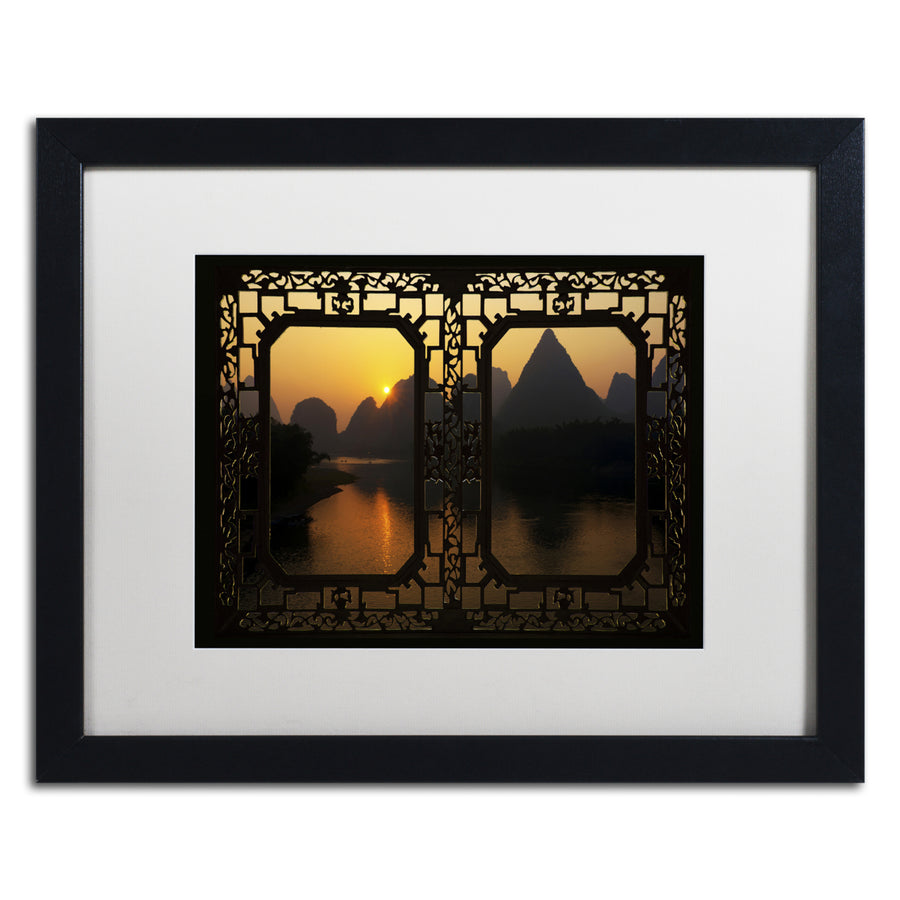 Philippe Hugonnard Sunrise View Black Wooden Framed Art 18 x 22 Inches Image 1