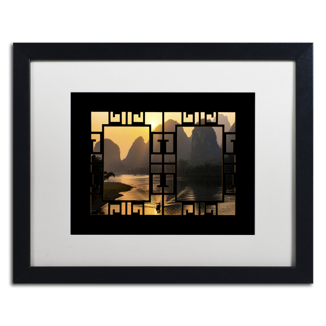 Philippe Hugonnard Sunrise View V Black Wooden Framed Art 18 x 22 Inches Image 1