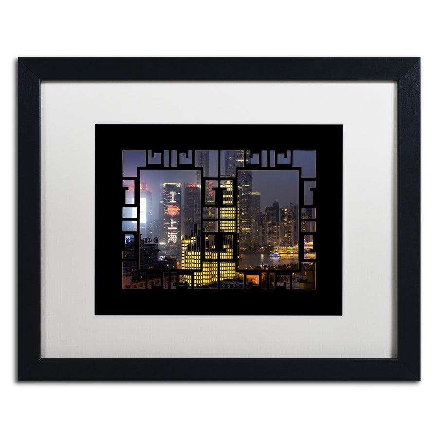 Philippe Hugonnard Love Shanghai Black Wooden Framed Art 18 x 22 Inches Image 1