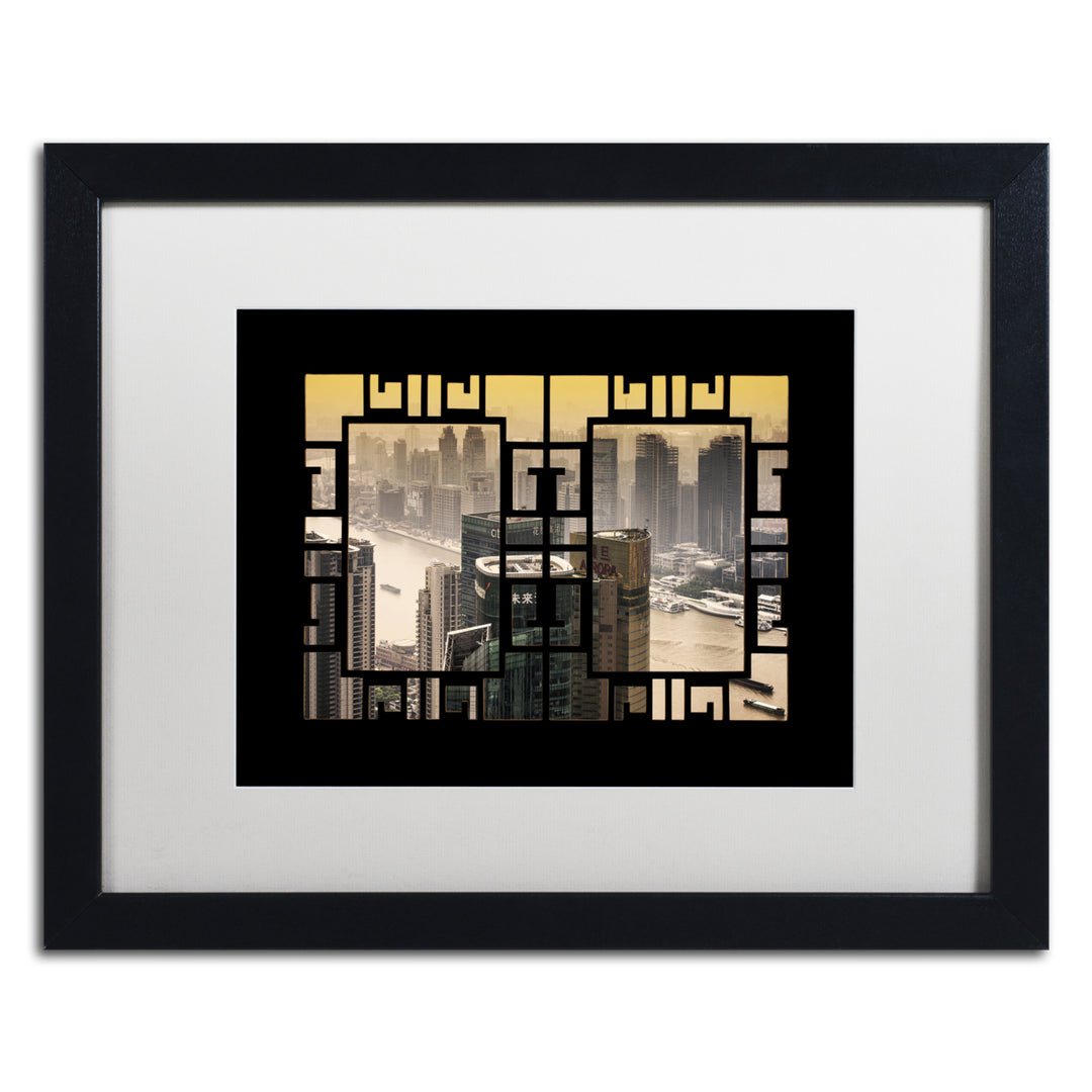 Philippe Hugonnard The City Black Wooden Framed Art 18 x 22 Inches Image 1