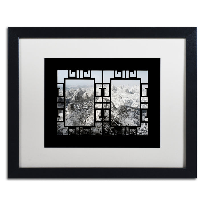 Philippe Hugonnard Winter View I Black Wooden Framed Art 18 x 22 Inches Image 1