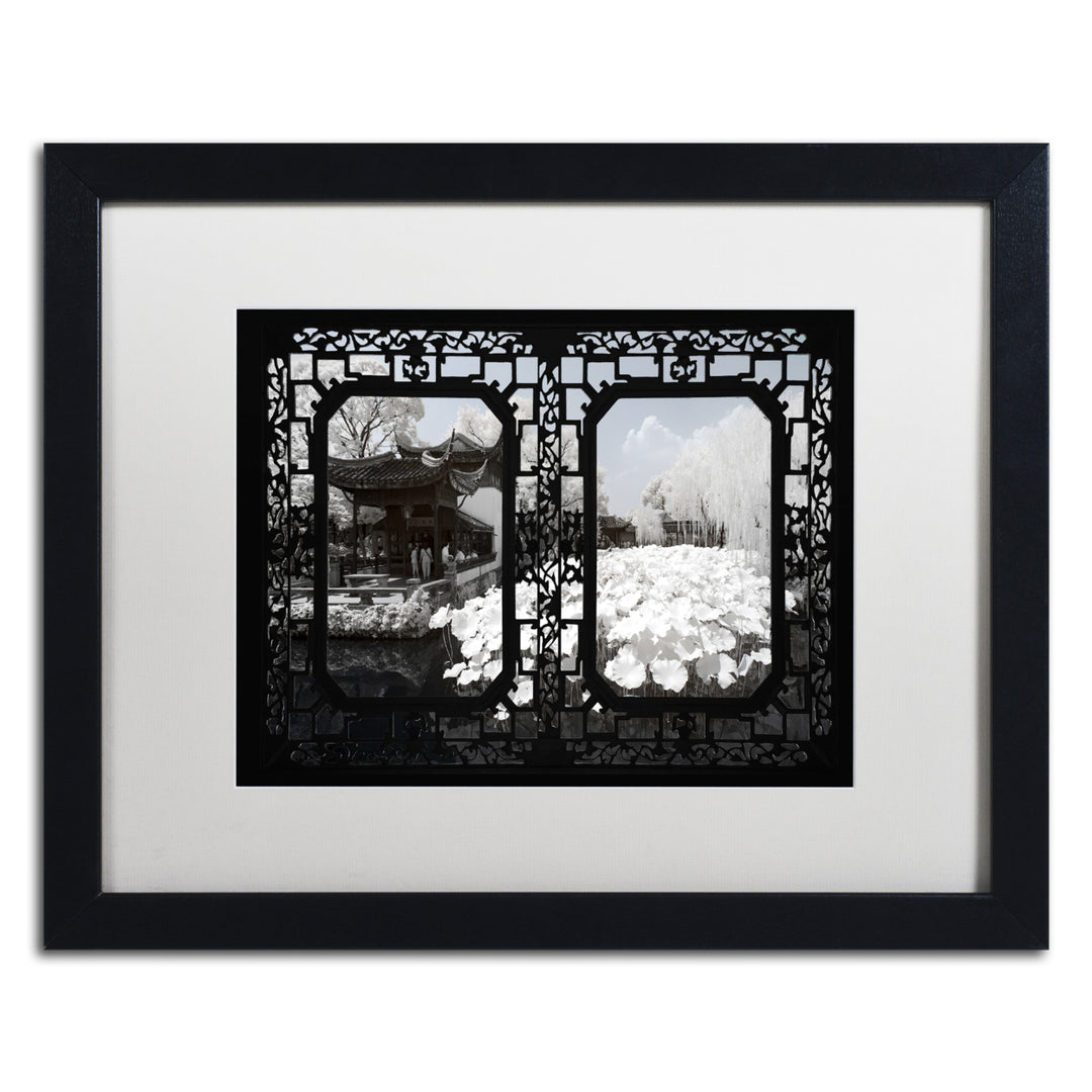 Philippe Hugonnard Lotus Sea Black Wooden Framed Art 18 x 22 Inches Image 1