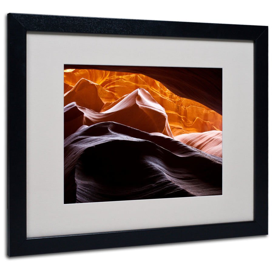 Pierre Leclerc Antelope Canyon 3 Black Wooden Framed Art 18 x 22 Inches Image 1